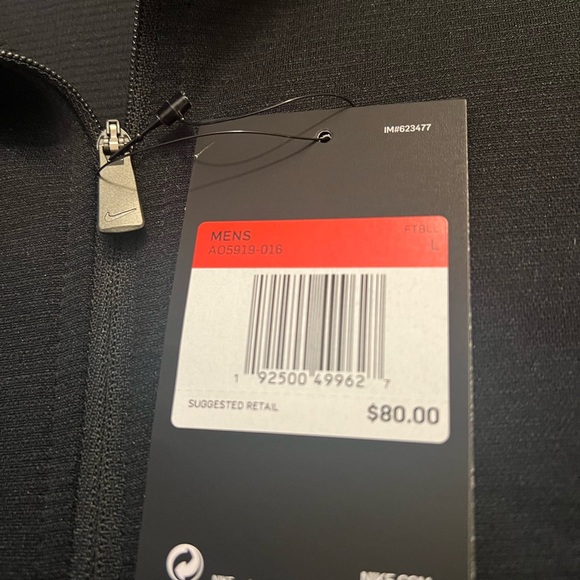 Nike Dri Therma FIT Football Elite Gold Zip Pullover Jacket sweatshirt coat top - Picture 5 of 5